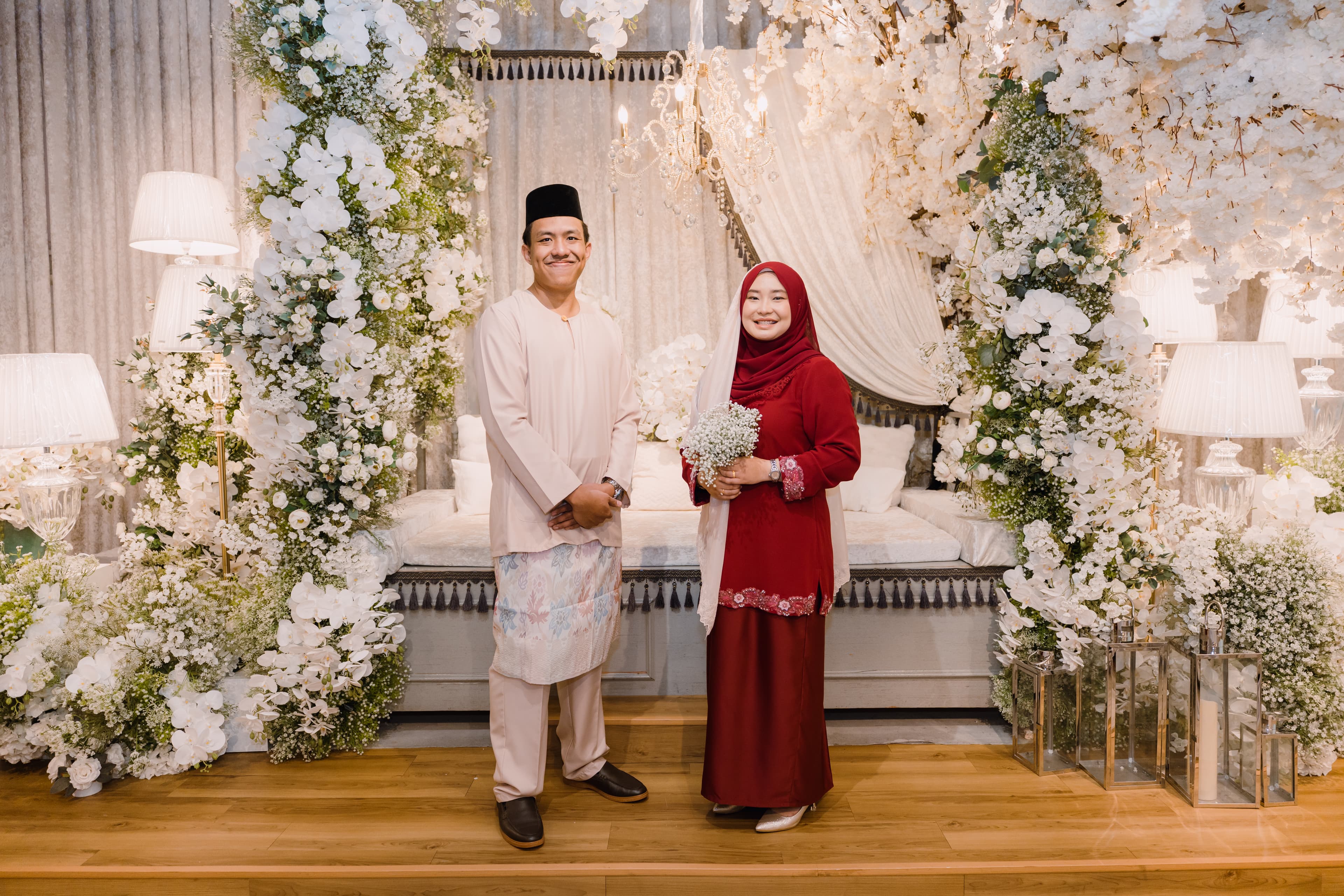 Muhaimin & Maisarah smiling together
